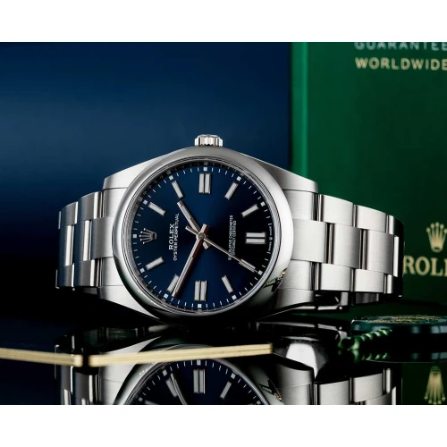 ساعت رولکس مردانه اویستر پرپچوال سرمه ای Rolex-4114-G