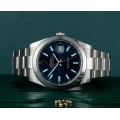 ساعت رولکس مردانه دیت جاست اتوماتیک سیلور سرمه ای Rolex-4116-G