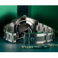 ساعت رولکس مردانه دیت جاست اتوماتیک صفحه خاکستری Rolex-4117-G