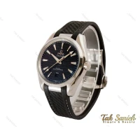 ساعت امگا مردانه سیمستر اتوماتیک سیلور مشکی بند رابر Omega-4136-G