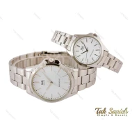 ساعت کیو اند کیو ست نقره ای سفید Q&Q-4141-S