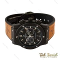 ساعت هابلوت مردانه سه موتوره مشکی قهوه ای Hublot-4153-G