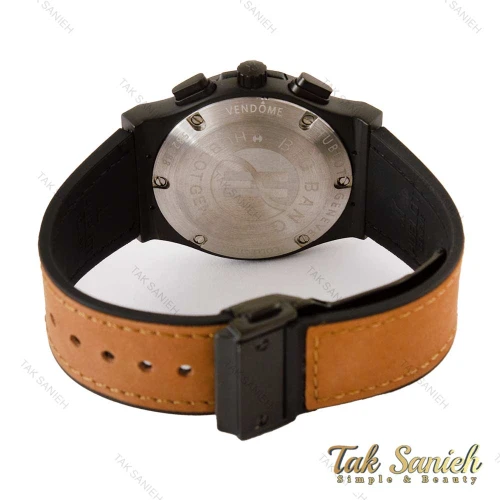 ساعت هابلوت مردانه سه موتوره مشکی قهوه ای Hublot-4153-G