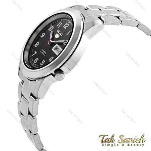 ساعت سیکو 5 اصل مردانه SNKK35J1 سیلور مشکی Seiko-4168-G