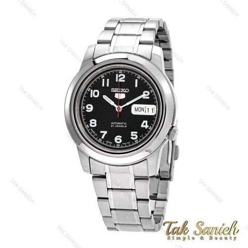 ساعت سیکو 5 اصل مردانه SNKK35J1 سیلور مشکی Seiko-4168-G