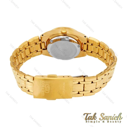 ساعت سیکو 5 زنانه SYMC04J1 طلایی اتوماتیک Seiko-4185-L