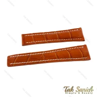 بند چرم ساعت برایتلینگ مردانه عسلی Breitling-strap-4192-G