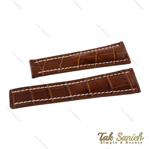 بند چرم ساعت برایتلینگ مردانه قهوه ای Breitling-strap-4193-G