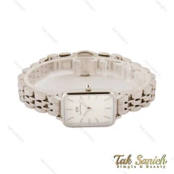 ساعت دنیل ولینگتون زنانه مستطیلی نقره ای سفید DW-4198-L