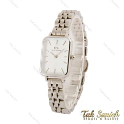 ساعت دنیل ولینگتون زنانه مستطیلی نقره ای سفید DW-4198-L