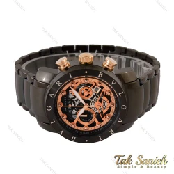 ساعت بولگاری مردانه سه موتوره مشکی Bvlgari-4216-G