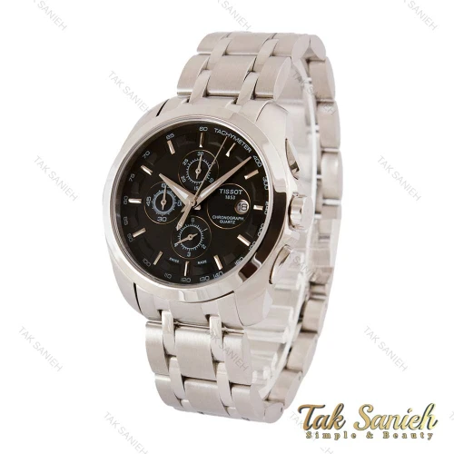 ساعت تیسوت 1853 مردانه سه موتوره سیلور مشکی Tissot-4225-G