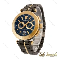 ساعت ورساچه مردانه سه موتوره مشکی طلایی Versace-4231-G