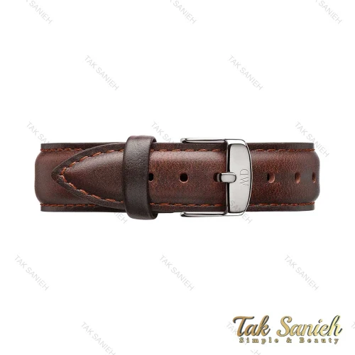 بند چرم ساعت دنیل ولینگتون مردانه سیلور DW-Strap-4239-G
