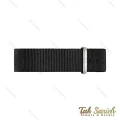 بند برزنت ساعت دی دبلیو زنانه مشکی نقره ای DW-Strap-4251-L