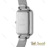 ساعت دنیل ولینگتون زنانه کوادرو سیلور صفحه صدف مشکی DW-4319-L