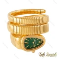 ساعت بولگاری ماری طلایی دورنگین صفحه سبز زنانه Bvlgari-4325-L