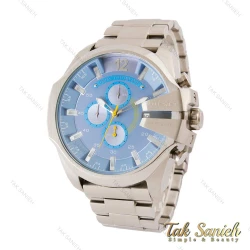 ساعت دیزل شاخدار مردانه سیلور صفحه آبی Diesel-4333-G