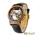 ساعت پتک فیلیپ مردانه اتوماتیک حکاکی شده طلایی Patek-4338-G