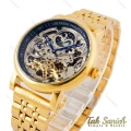 ساعت پتک فیلیپ مردانه اتوماتیک اسکلتون طلایی مشکی Patek-4341-G