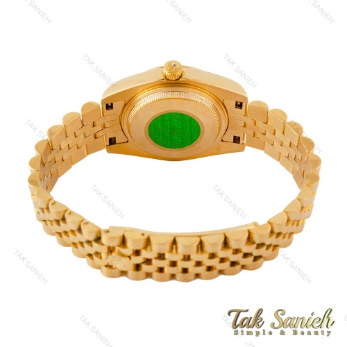 ساعت رولکس زنانه مدل دیت جاست طلایی دورنگین Rolex-4343-L