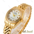 ساعت رولکس زنانه مدل دیت جاست طلایی دورنگین Rolex-4343-L