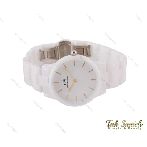 ساعت سفید دنیل ولینگتون زنانه سرامیکی DW-4030-L
