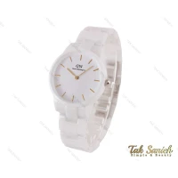 ساعت سفید دنیل ولینگتون زنانه سرامیکی DW-4030-L