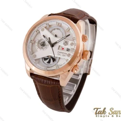 ساعت تگ هویر کررا CR7 زنانه رزگلد بند چرم قهوه ای Tag-4034-G