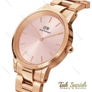 ساعت دنیل ولینگتون زنانه رزگلد صفحه صورتی متوسط DW-4360-32-L