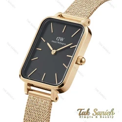 ساعت دنیل ولینگتون زنانه مستطیلی طلایی صفحه مشکی DW-4361-L