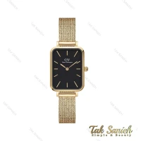 ساعت دنیل ولینگتون زنانه مستطیلی طلایی صفحه مشکی DW-4361-L