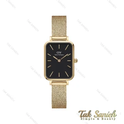 ساعت دنیل ولینگتون زنانه مستطیلی طلایی صفحه مشکی DW-4361-L