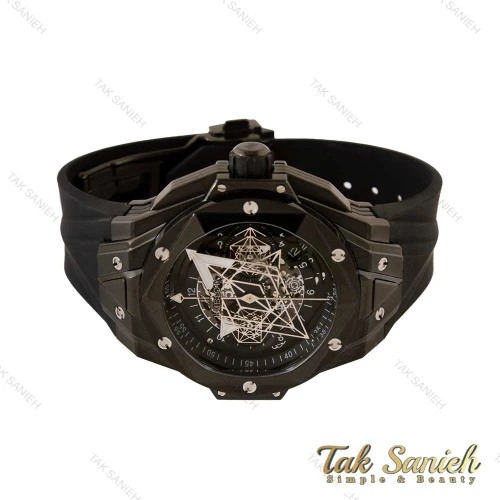 ساعت هابلوت کهکشانی مشکی مردانه Hublot-4346-G