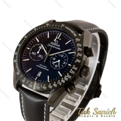ساعت امگا مردانه اسپیدمستر بند چرم مشکی Omega-4375-G