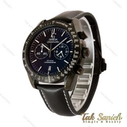 ساعت امگا مردانه اسپیدمستر بند چرم مشکی Omega-4375-G