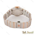 ساعت امگا زنانه کانسلیشن رزگلد سیلور نگین دار صفحه مشکی Omega-4379-L