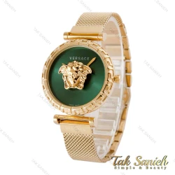 ساعت ورساچه زنانه پالازو طلایی صفحه سبز Versace-4384-L