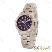 ساعت تگ هویر زنانه مدل آکوا ریسر نقره ای سرمه ای Tag-4394-L