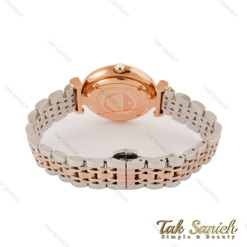 ساعت امپریو آرمانی زنانه دورنگ رزگلد صفحه سیلور Armani-4399-L