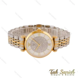 ساعت امپریوآرمانی زنانه دو رنگ طلایی نگین دار Armani-4417-L