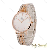 ساعت دنیل ولینگتون مردانه دورنگ رزگلد صفحه سفید DW-4425-42-G