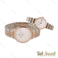 ساعت دنیل ولینگتون ست دورنگ رزگلد صفحه سفید اسمال DW-4427-28-S