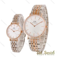 ساعت دنیل ولینگتون ست دورنگ رزگلد صفحه سفید اسمال DW-4427-28-S