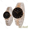ساعت دنیل ولینگتون ست دورنگ رزگلد صفحه مشکی DW-4428-28-S