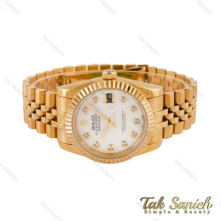 ساعت رولکس مردانه طلایی صفحه سفید Rolex-4450-G