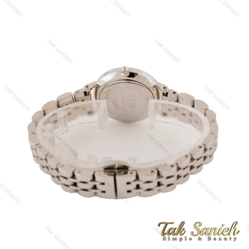 ساعت دنیل ولینگتون زنانه نقره ای صفحه مشکی اسمال DW-4464-28-L