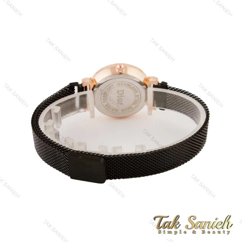ساعت دیور زنانه مشکی رزگلد Dior-4461-L