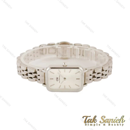 ساعت دنیل ولینگتون زنانه مستطیلی تمام نقره ای DW-4478-L