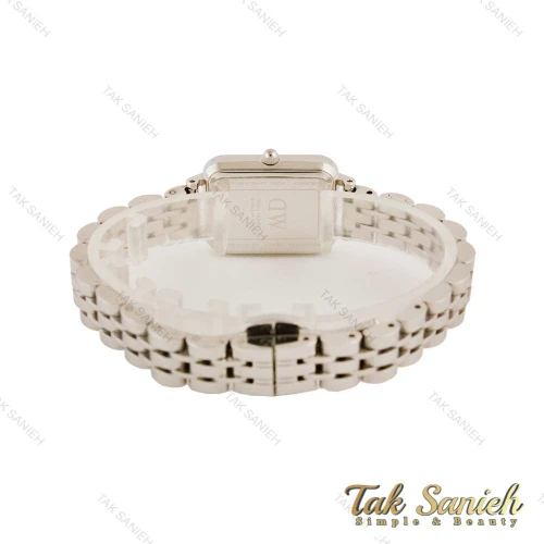 ساعت دنیل ولینگتون زنانه مستطیلی تمام نقره ای DW-4478-L